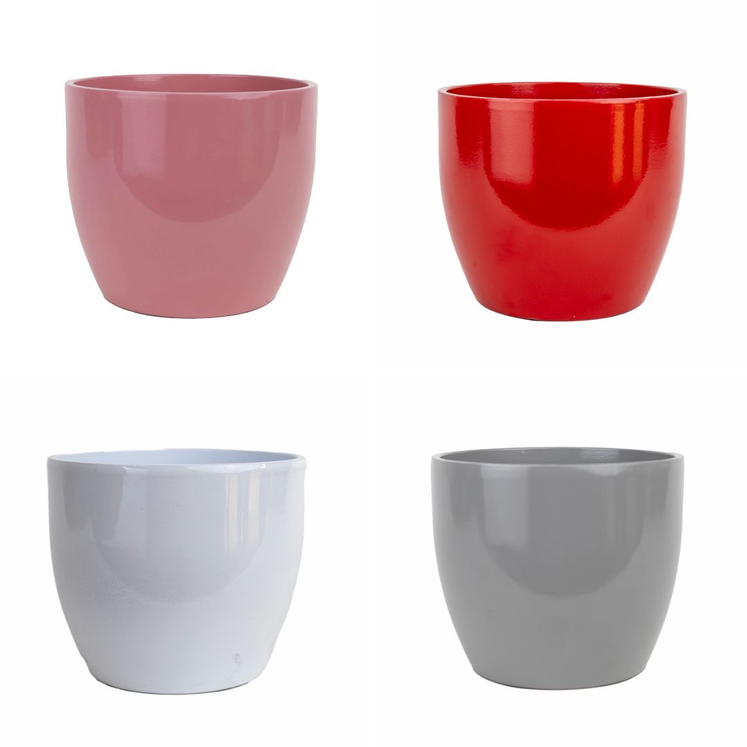 Ceramic Pot Dana D15cm - Assorted Colours