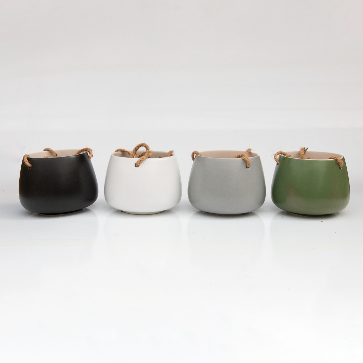 1x Ceramic Hanging Pot - Assorted Colours & Sizes
