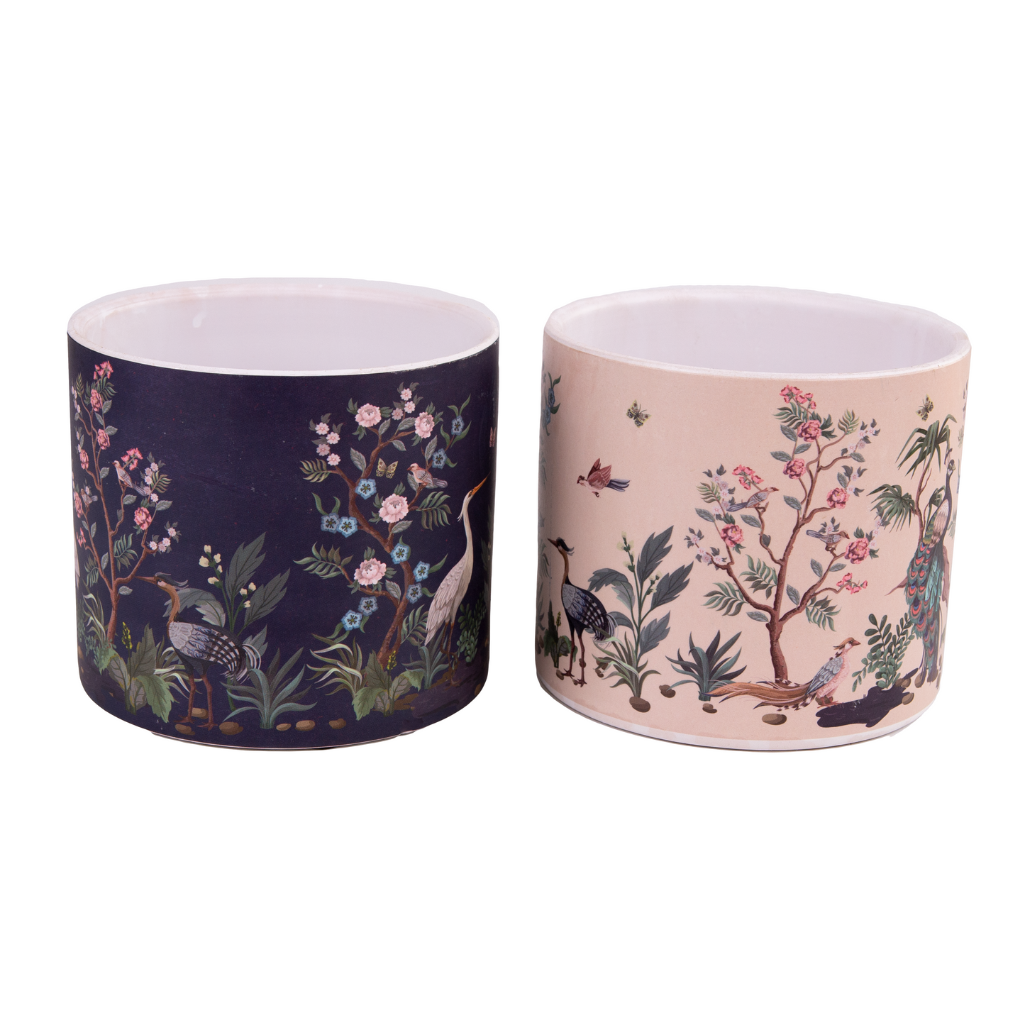 1x Exotic Bird Design Ceramic Pot
