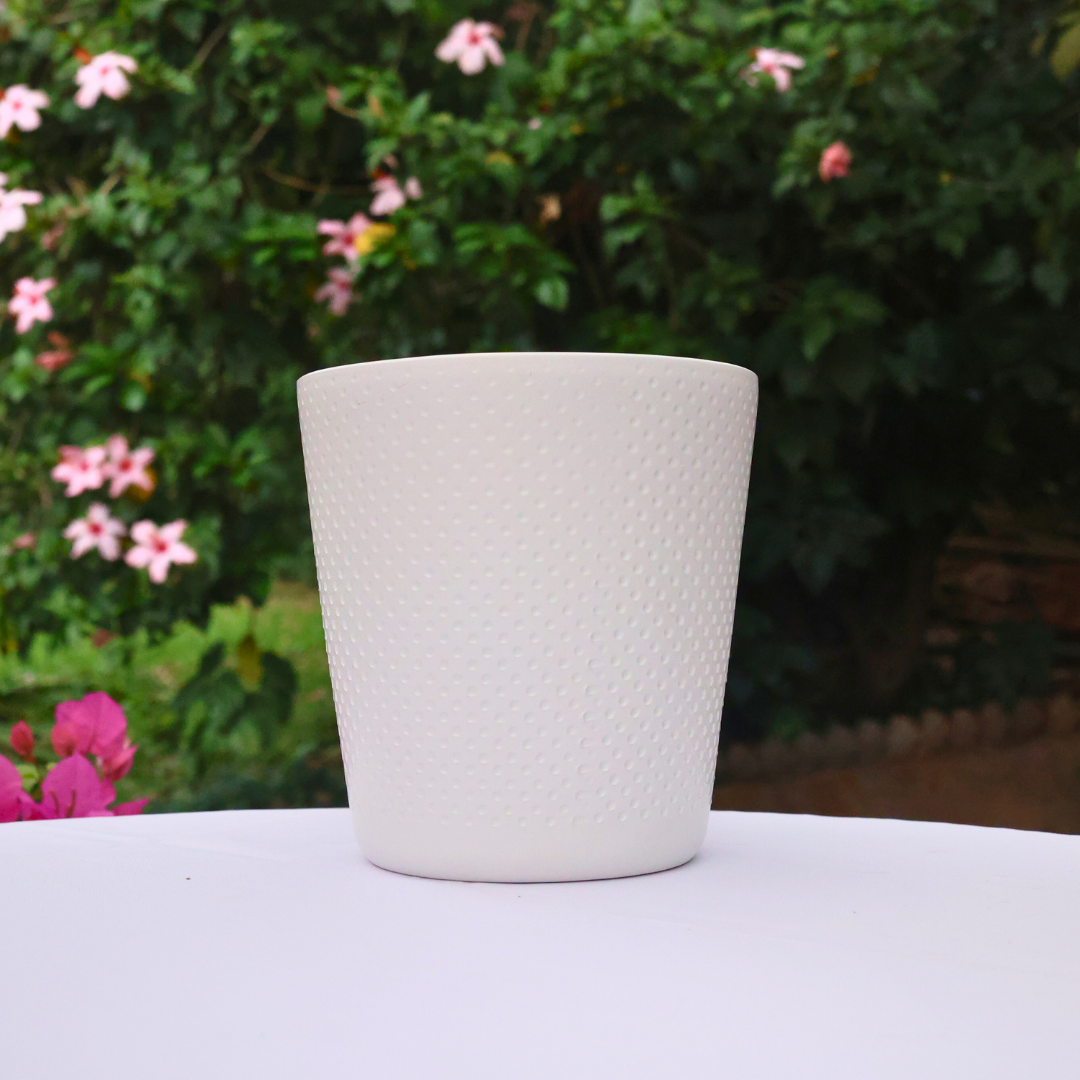 Oliva Pot D17 - Matte White