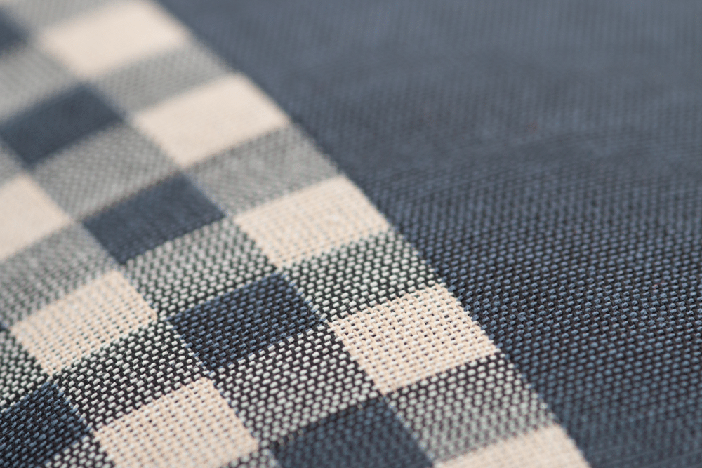 Evo Check - Oxford Finish Cushion - Blue 3