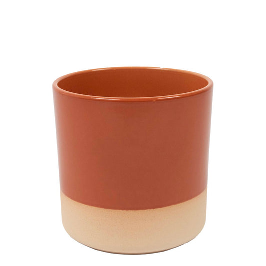 Cylinder Ceramic Dip-Dye Planter - Terra - Various Sizes