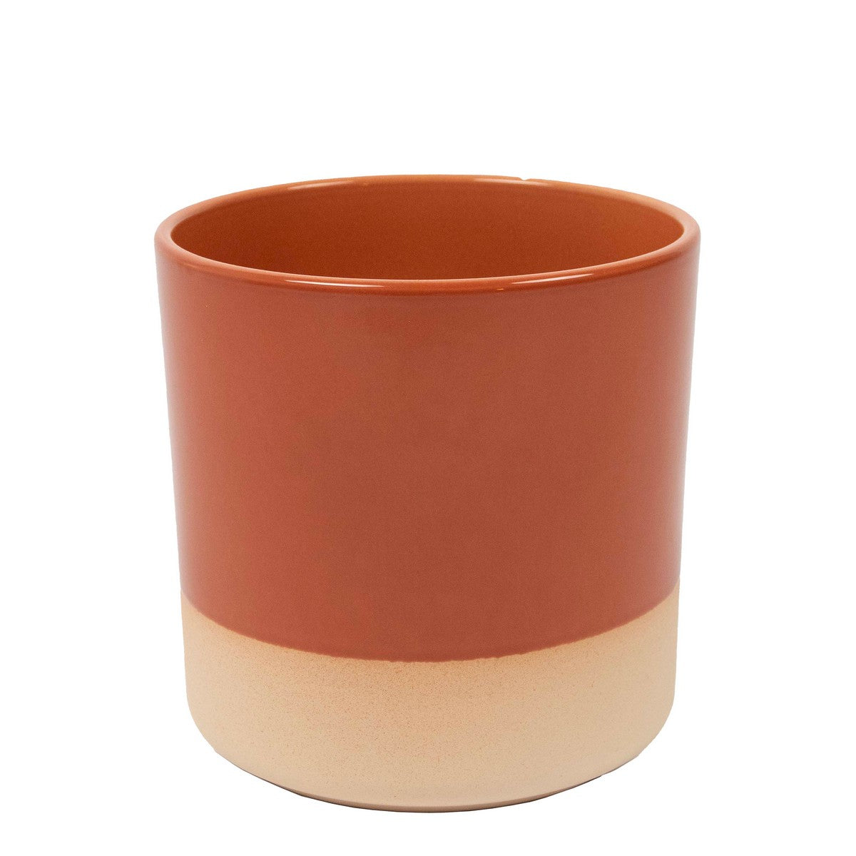 Cylinder Ceramic Dip-Dye Planter - Terra - Various Sizes