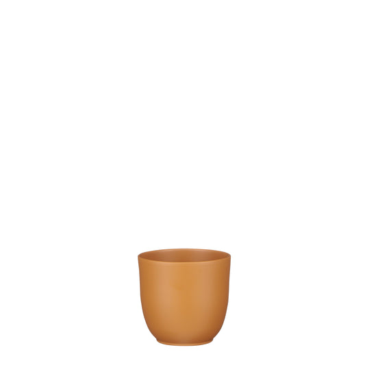Tusca Round Pot  - Matte Caramel