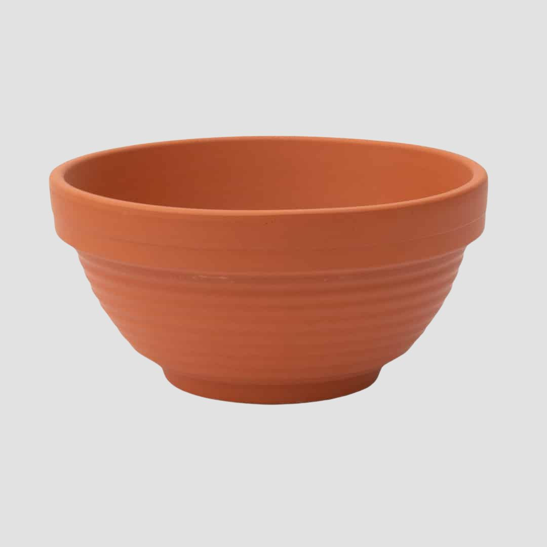 Ridged Terracotta Bowl