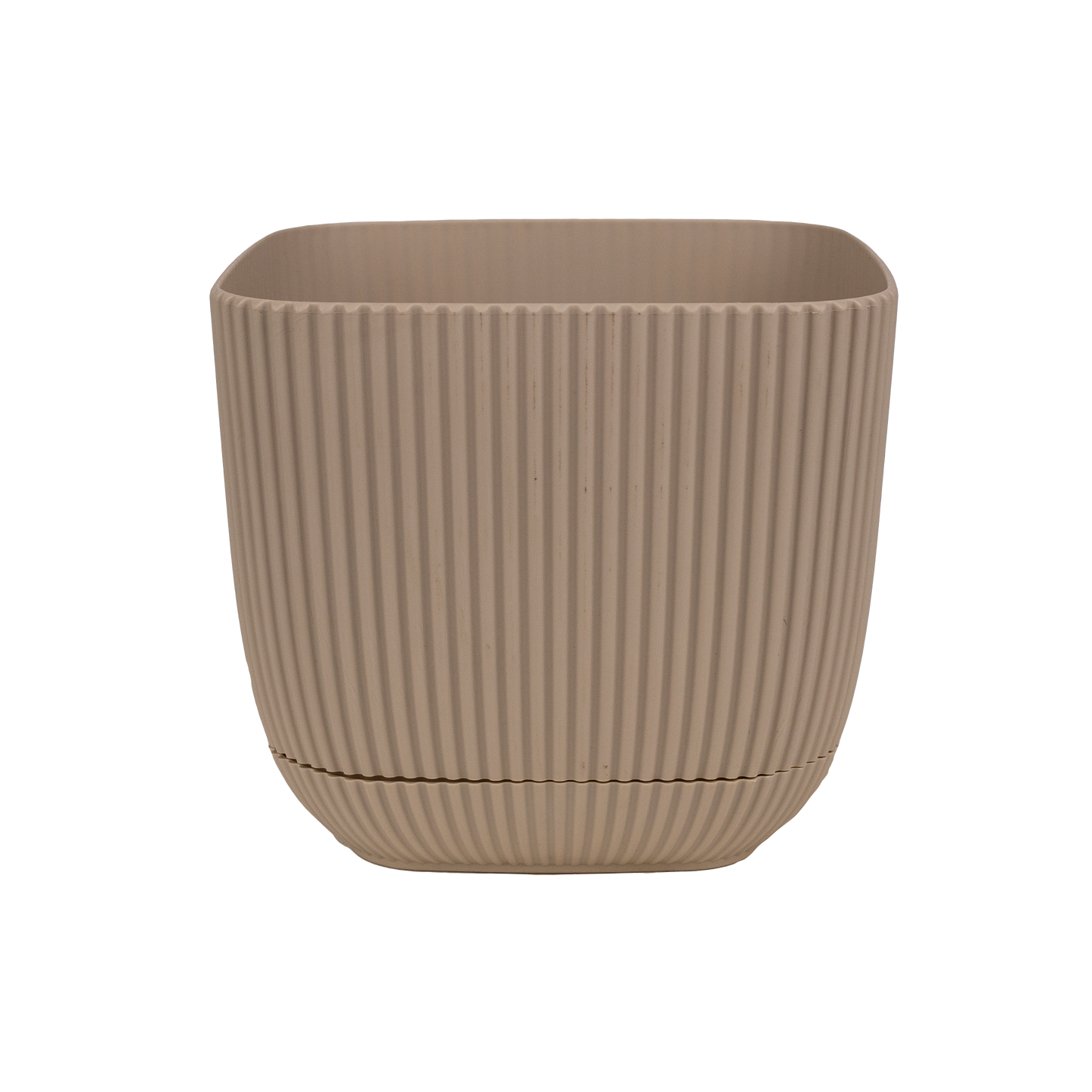 1x Coral Plastic Pot - Various Earthy Options