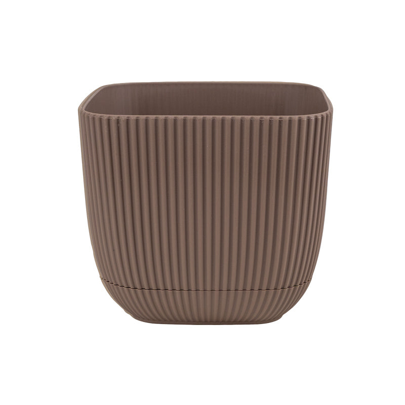 1x Coral Plastic Pot - Various Earthy Options