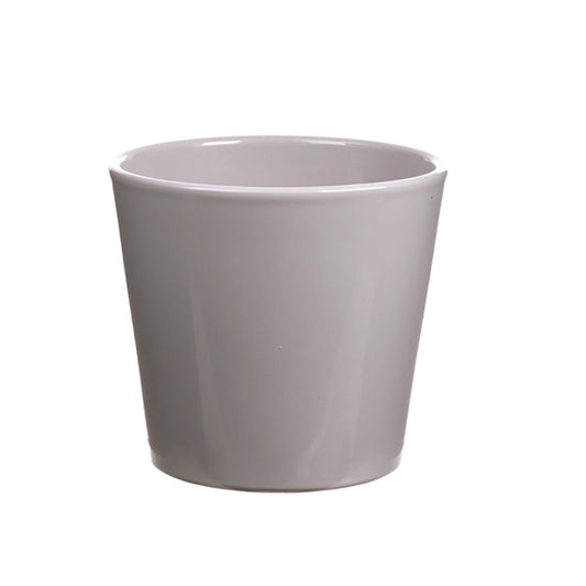1x Dida Light Grey Pot - D13.5cm x H12.5cm