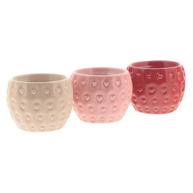 1x Ceramic Pot - Del Fruit- Assorted - D9cm