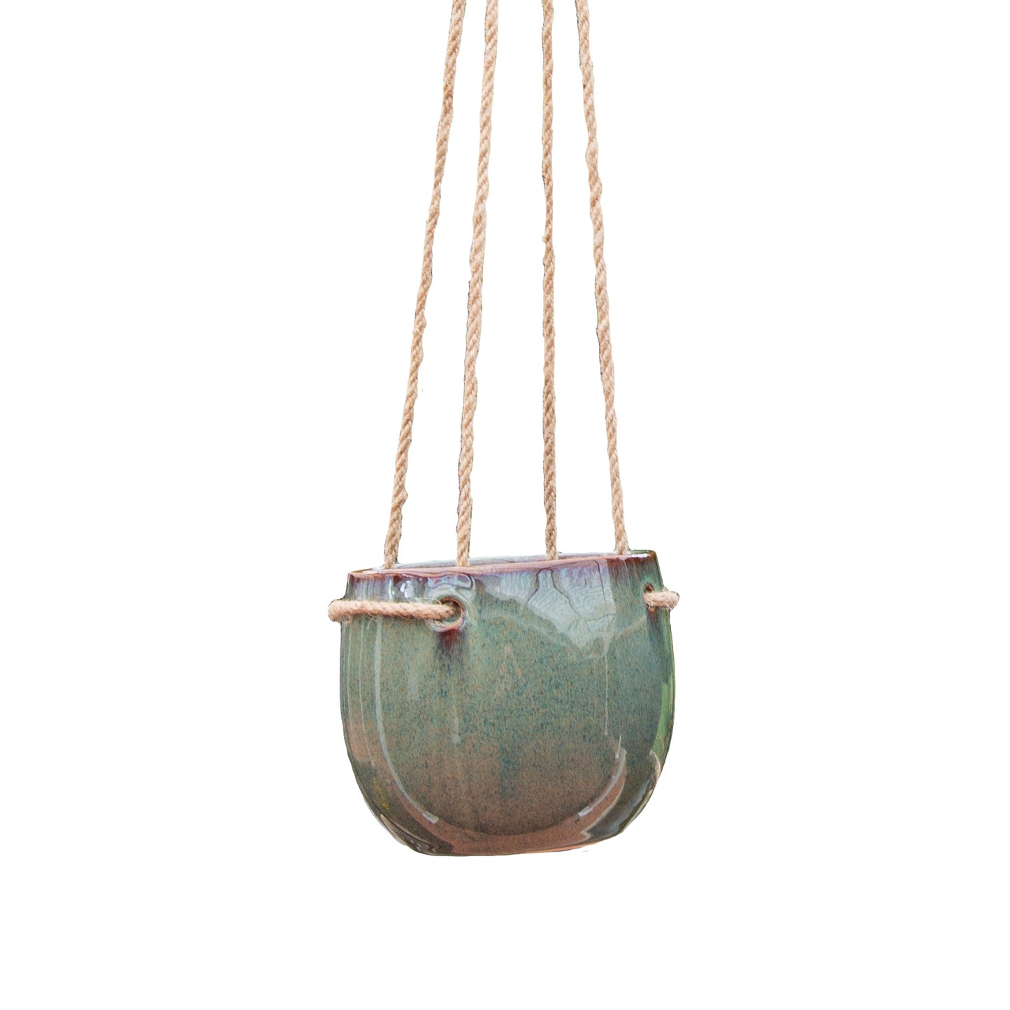 1x Reactive Glaze Hanging Pot - D11cm