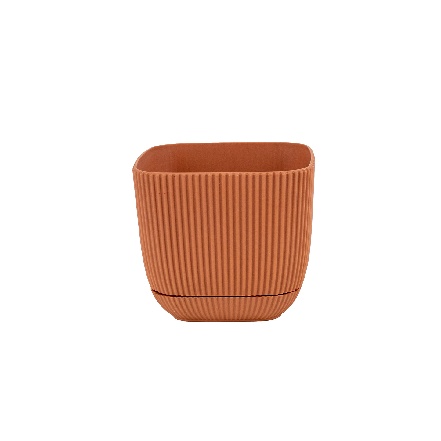 1x Coral Plastic Pot - Bright Options