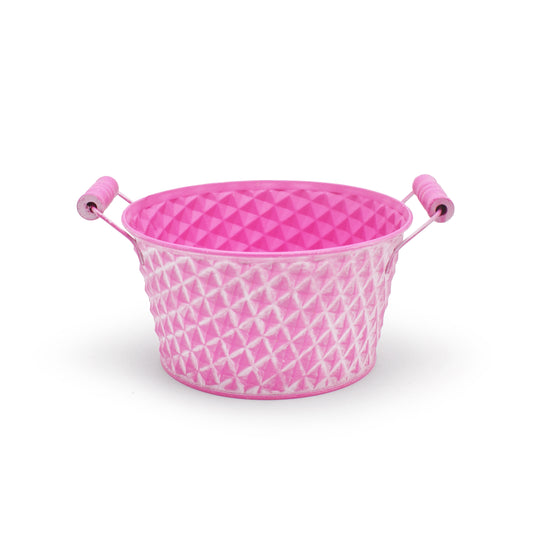 Zinc Diamond Wash bowl - Pink
