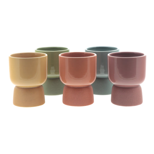 1x Ceramic Pot - Mila - Assorted - D12cm