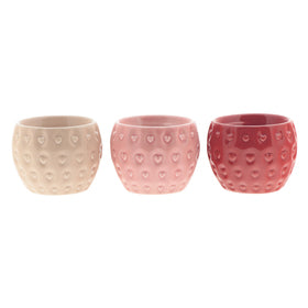 1x Ceramic Pot - Del Fruit- Assorted - D9cm