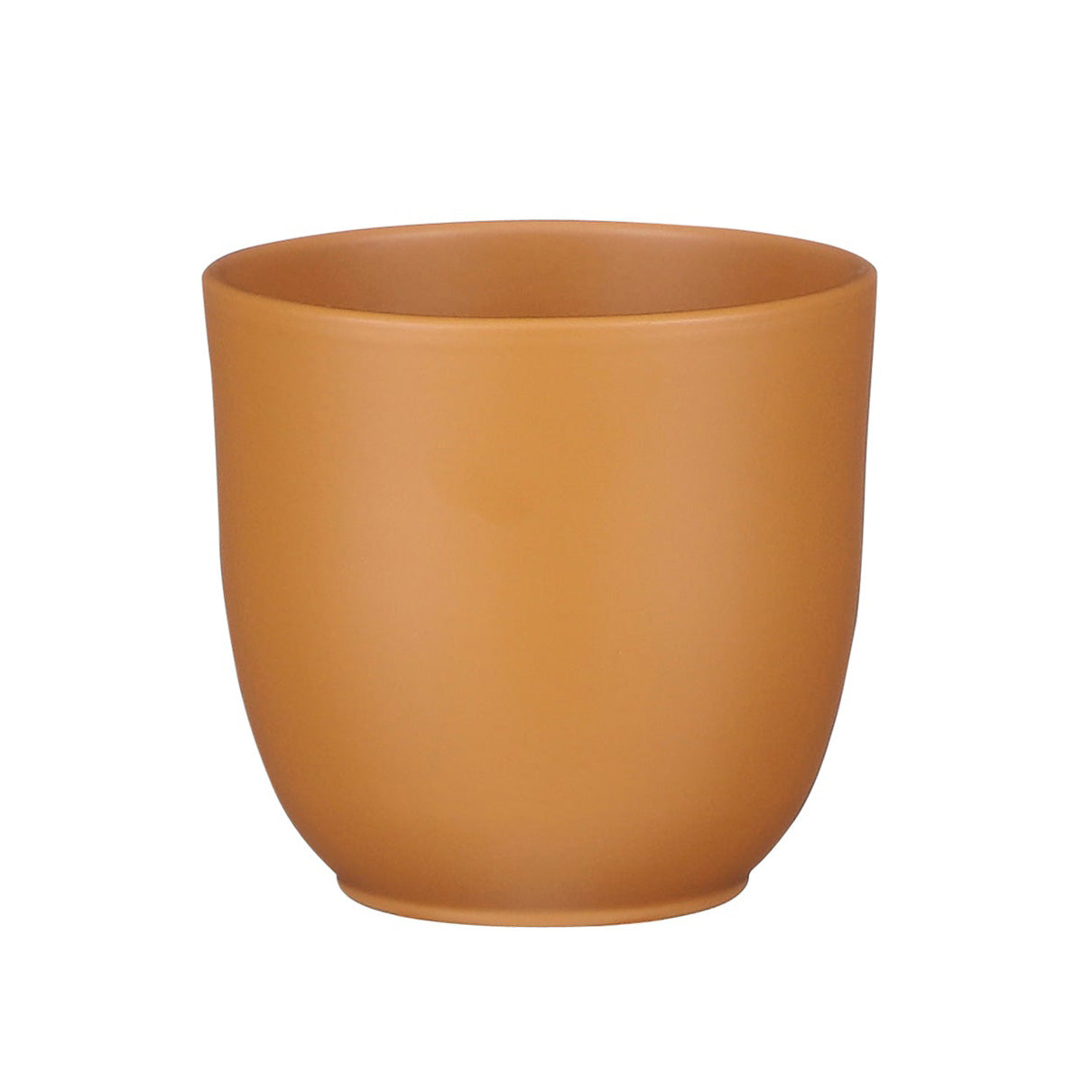 Tusca Round Pot  - Matte Caramel