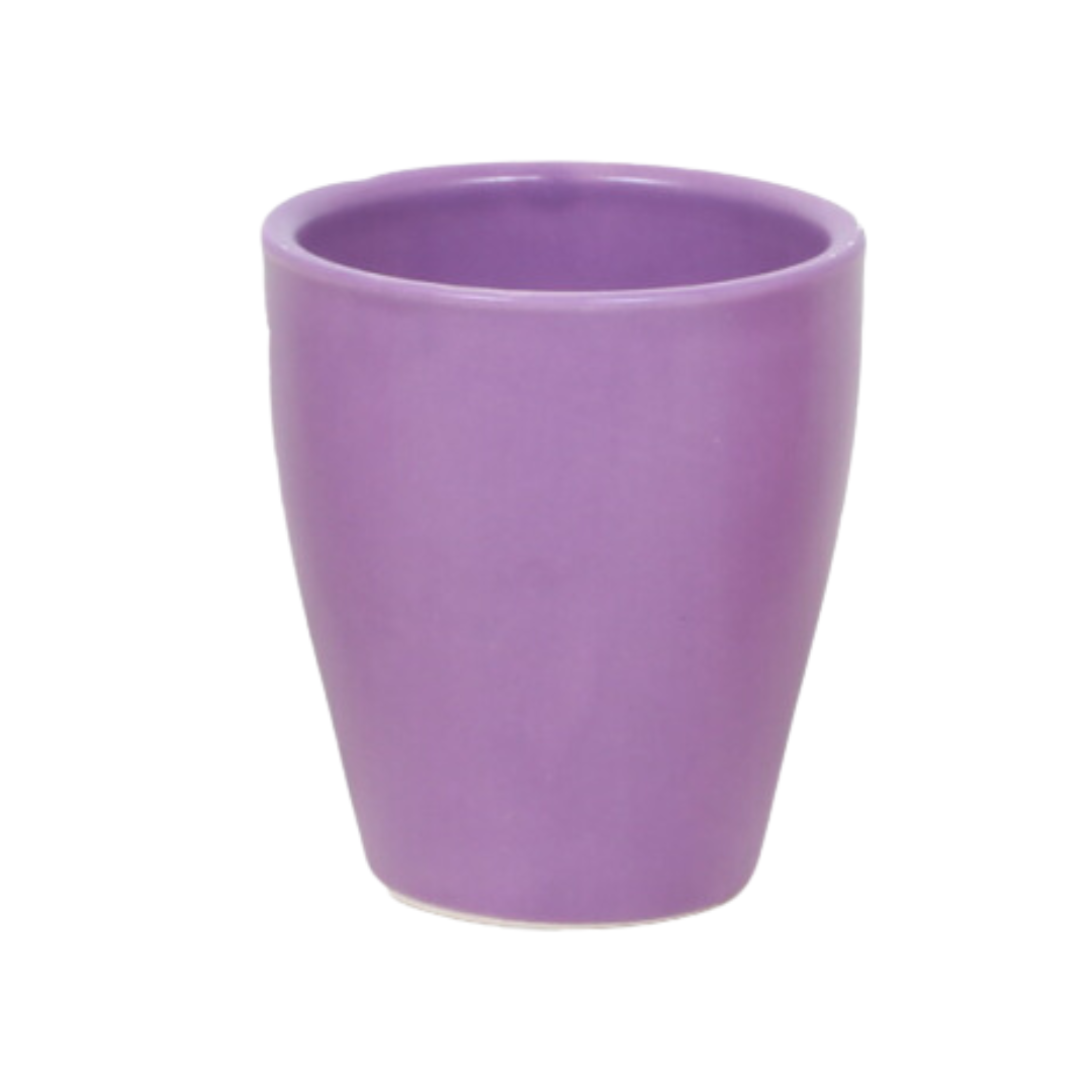 1x Lilac Theresa Ceramic Pot - 7cm