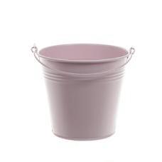 Zinc Bucket - Pastel Pink