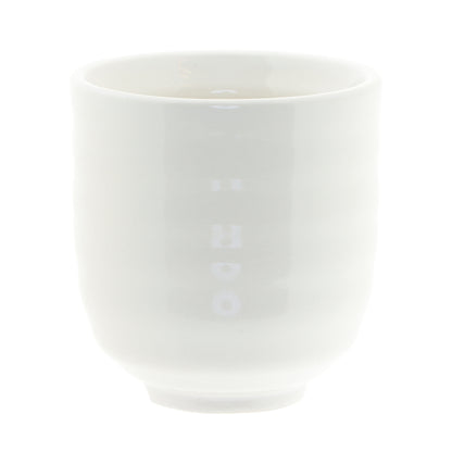 Mini Ribbed Ceramic Planter  D5.5 - White