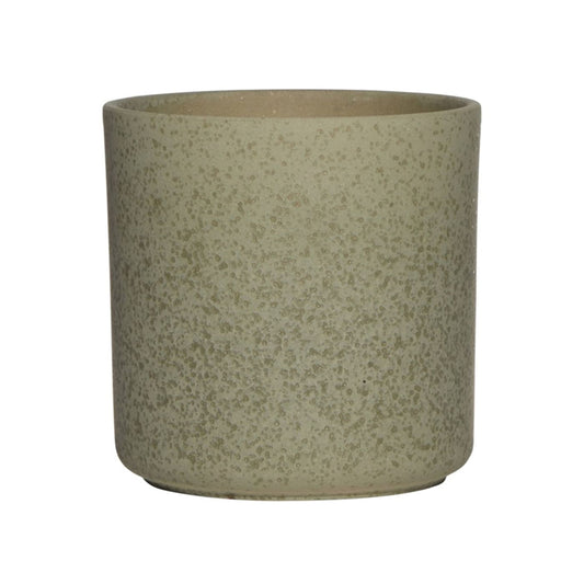 Cylinder Ceramic Pot - Green - Various Sizes