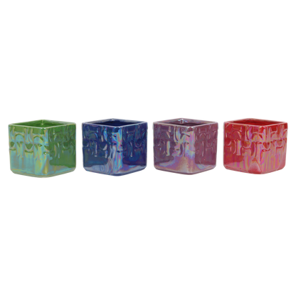1x Pearl Cubic Ceramic Pot