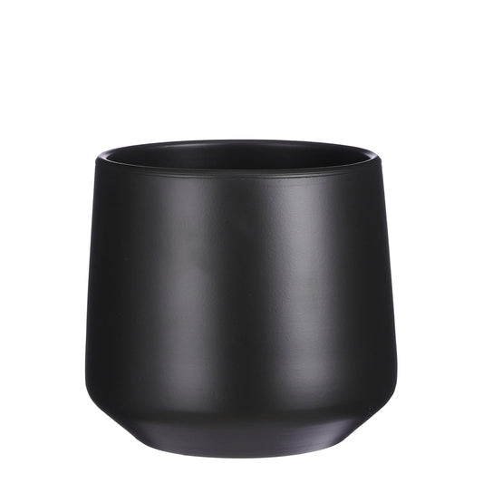 Amber Round Pot - Matte Black - Various Sizes