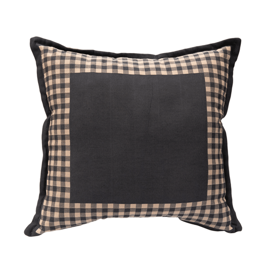 Evo Check - Oxford Finish Cushion - Blue 1