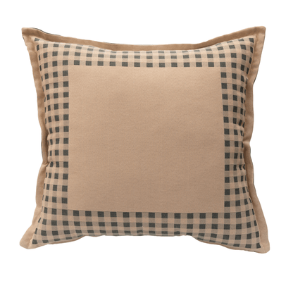 Evo Check - Oxford Finish Cushion - Green 2