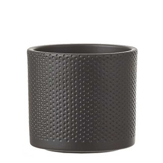 Era-pot-round-dark-grey-relief---h12,5xd13,5cm-