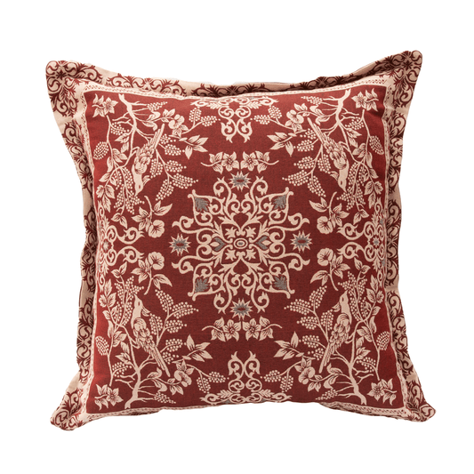 Mynah Bird - Oxford Finish Cushion - Red 1