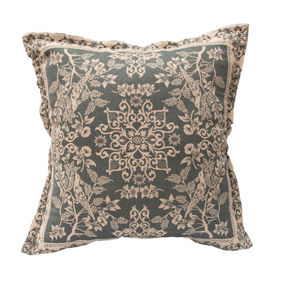 Mynah Bird - Oxford Finish Cushion - Green 1