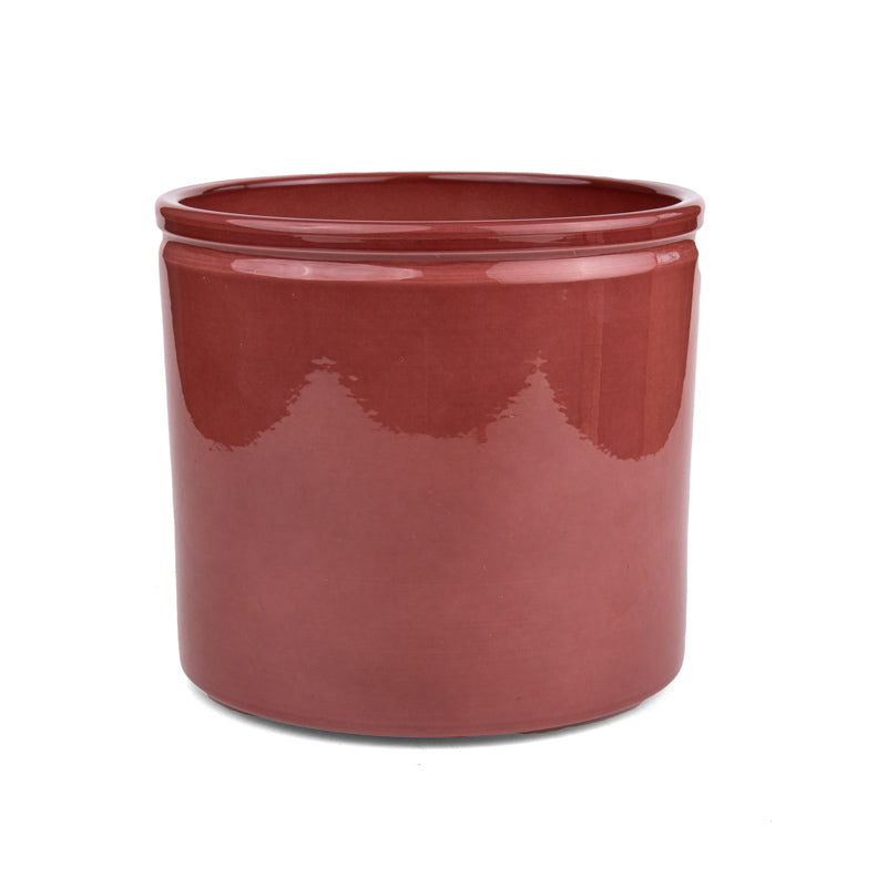 Lucca Ceramic Pot - Merlot
