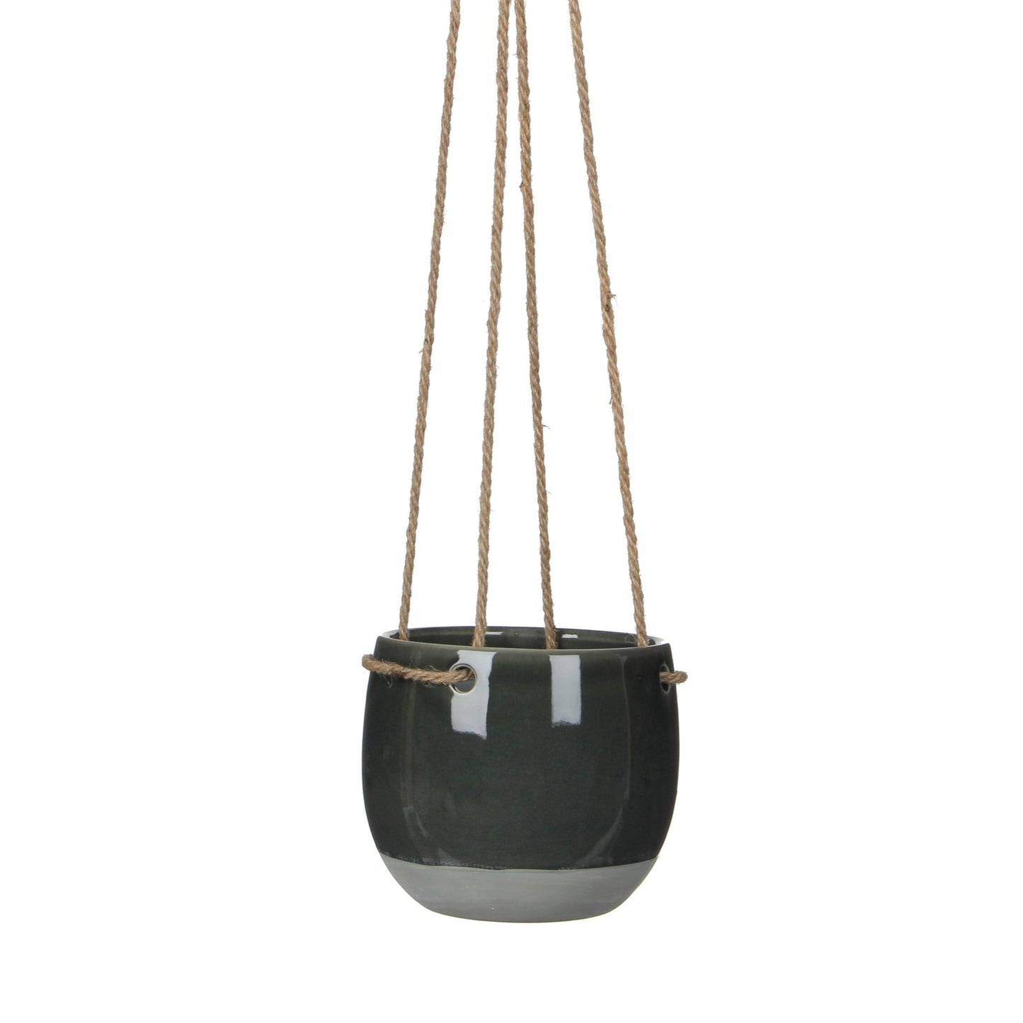 1x Resa Hanging Pot - Dark Grey - Various Sizes